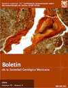 Boletin de la Sociedad Geologica Mexicana雜志封面